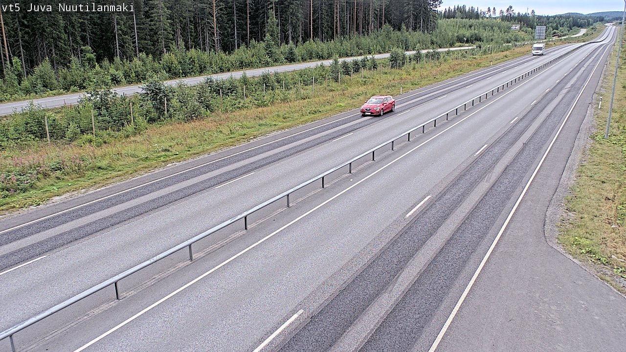 Weather Camera Image Road 5 Juva, Nuutilanmäki, Juva, Etelä-Savo
