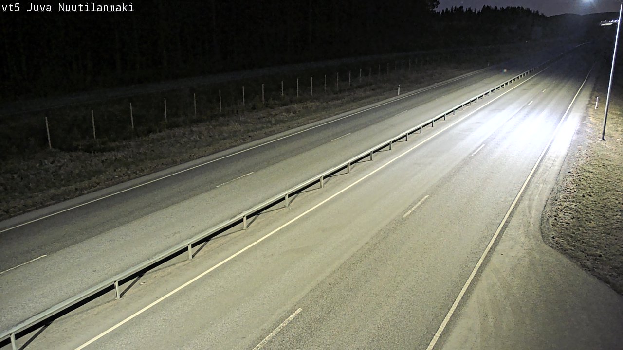 Weather Camera Image Väg 5 Juva, Nuutilanmäki, Juva, Etelä-Savo