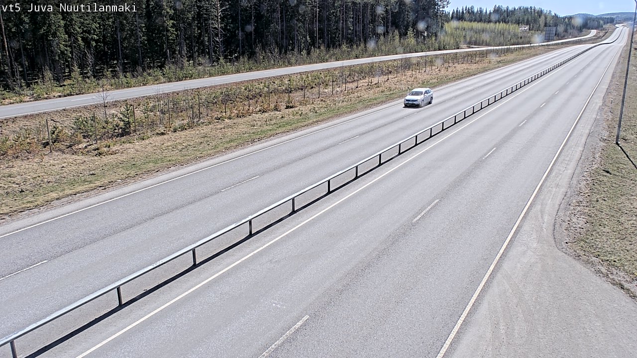Weather Camera Image Road 5 Juva, Nuutilanmäki, Juva, Etelä-Savo