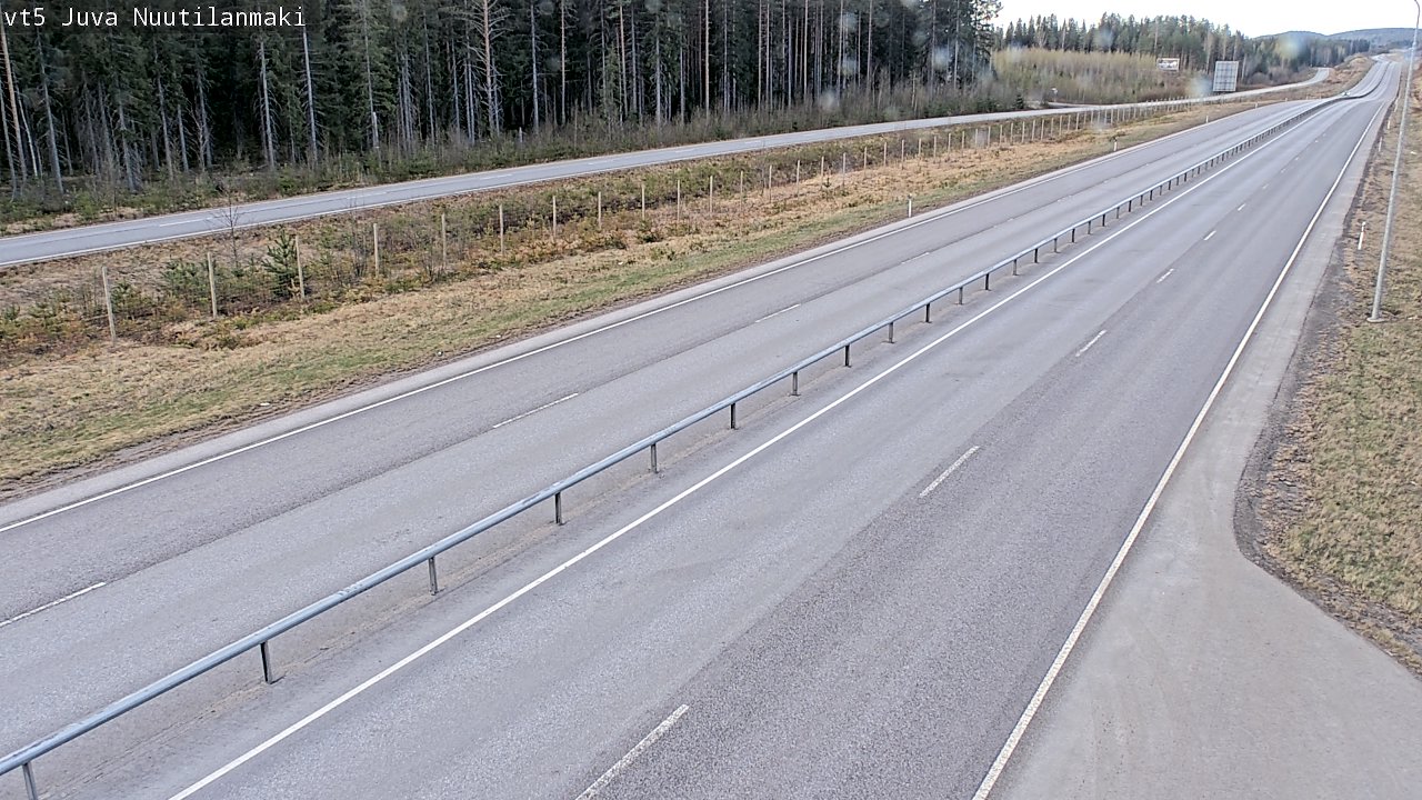 Weather Camera Image Road 5 Juva, Nuutilanmäki, Juva, Etelä-Savo