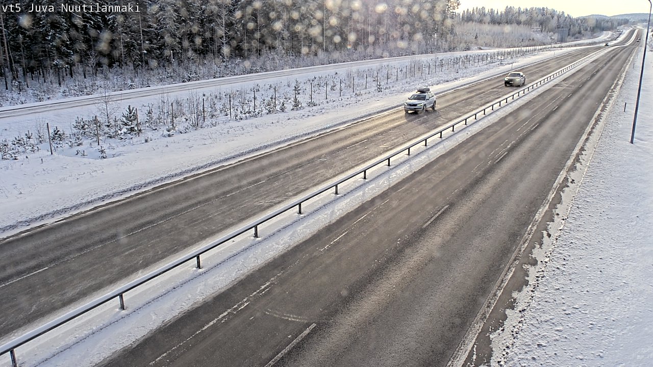 Weather Camera Image Väg 5 Juva, Nuutilanmäki, Juva, Etelä-Savo