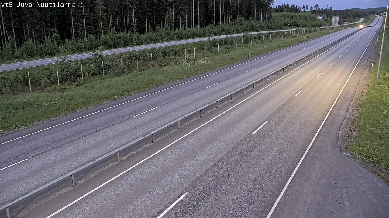 Weather Camera Image Väg 5 Juva, Nuutilanmäki, Juva, Etelä-Savo