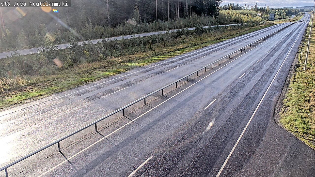 Weather Camera Image Road 5 Juva, Nuutilanmäki, Juva, Etelä-Savo