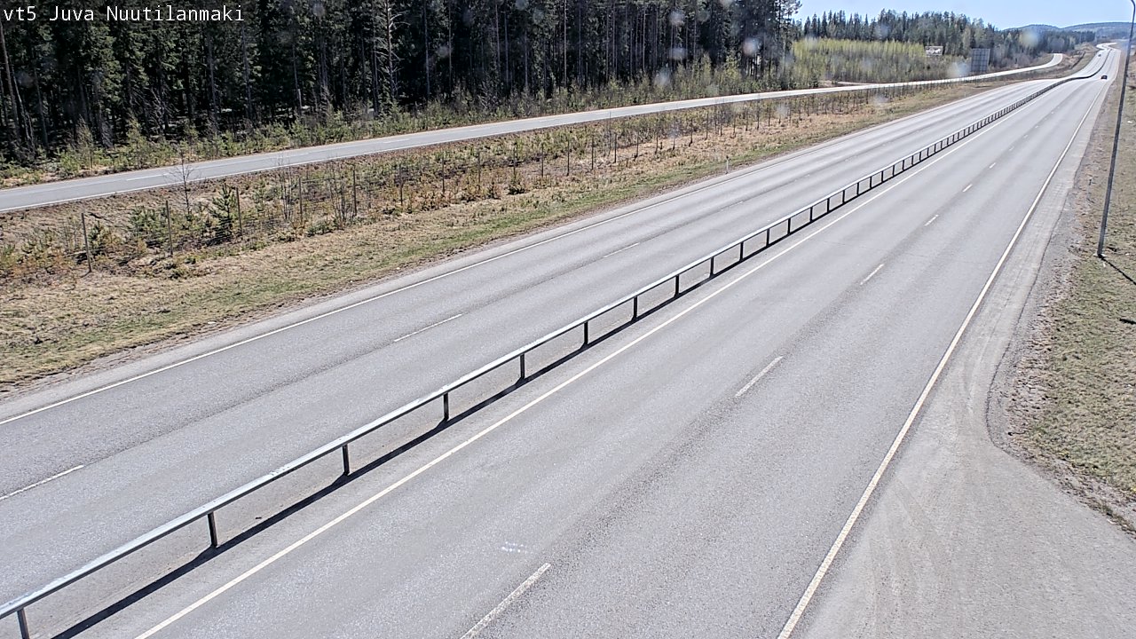 Weather Camera Image Road 5 Juva, Nuutilanmäki, Juva, Etelä-Savo