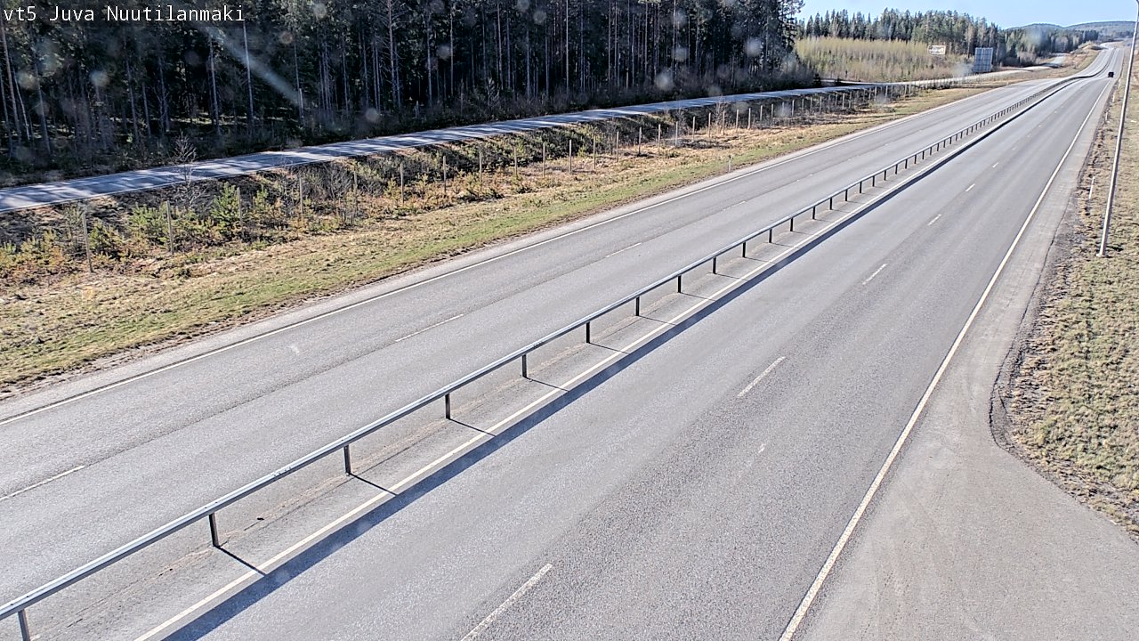 Weather Camera Image Väg 5 Juva, Nuutilanmäki, Juva, Etelä-Savo