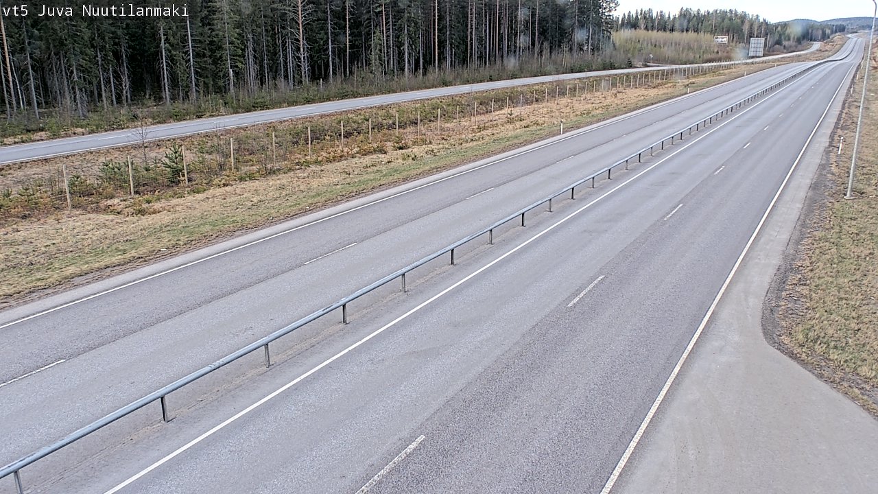 Weather Camera Image Väg 5 Juva, Nuutilanmäki, Juva, Etelä-Savo