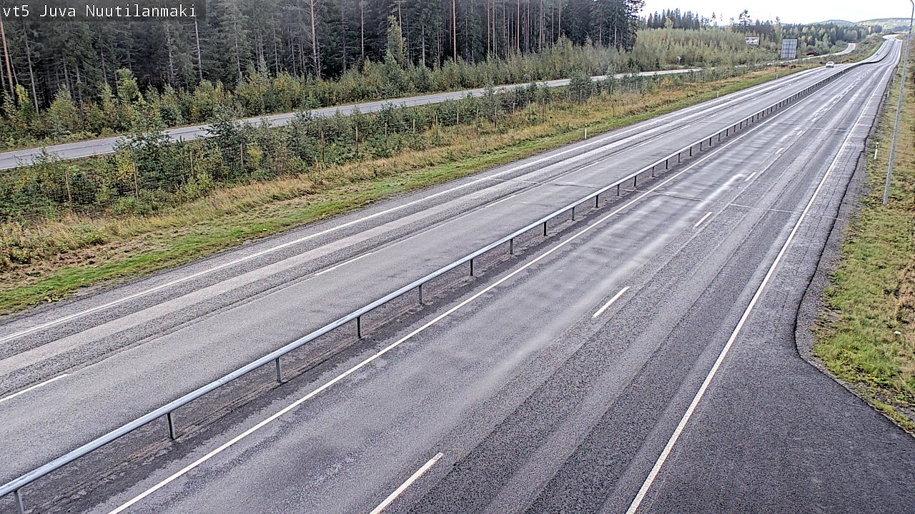 Weather Camera Image Road 5 Juva, Nuutilanmäki, Juva, Etelä-Savo