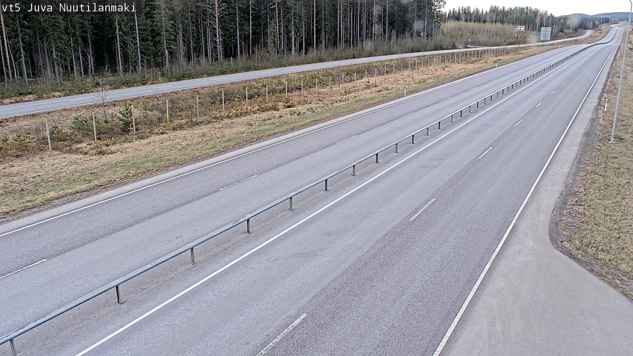 Weather Camera Image Väg 5 Juva, Nuutilanmäki, Juva, Etelä-Savo