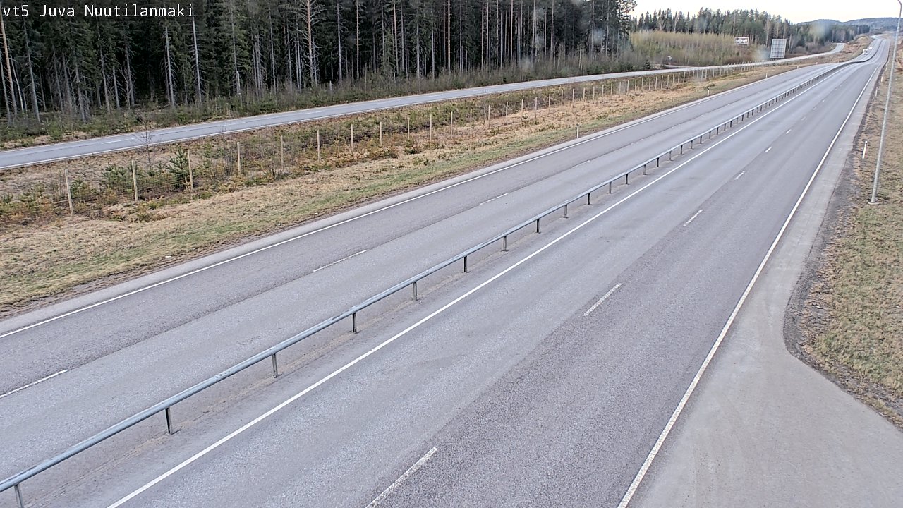 Weather Camera Image Väg 5 Juva, Nuutilanmäki, Juva, Etelä-Savo