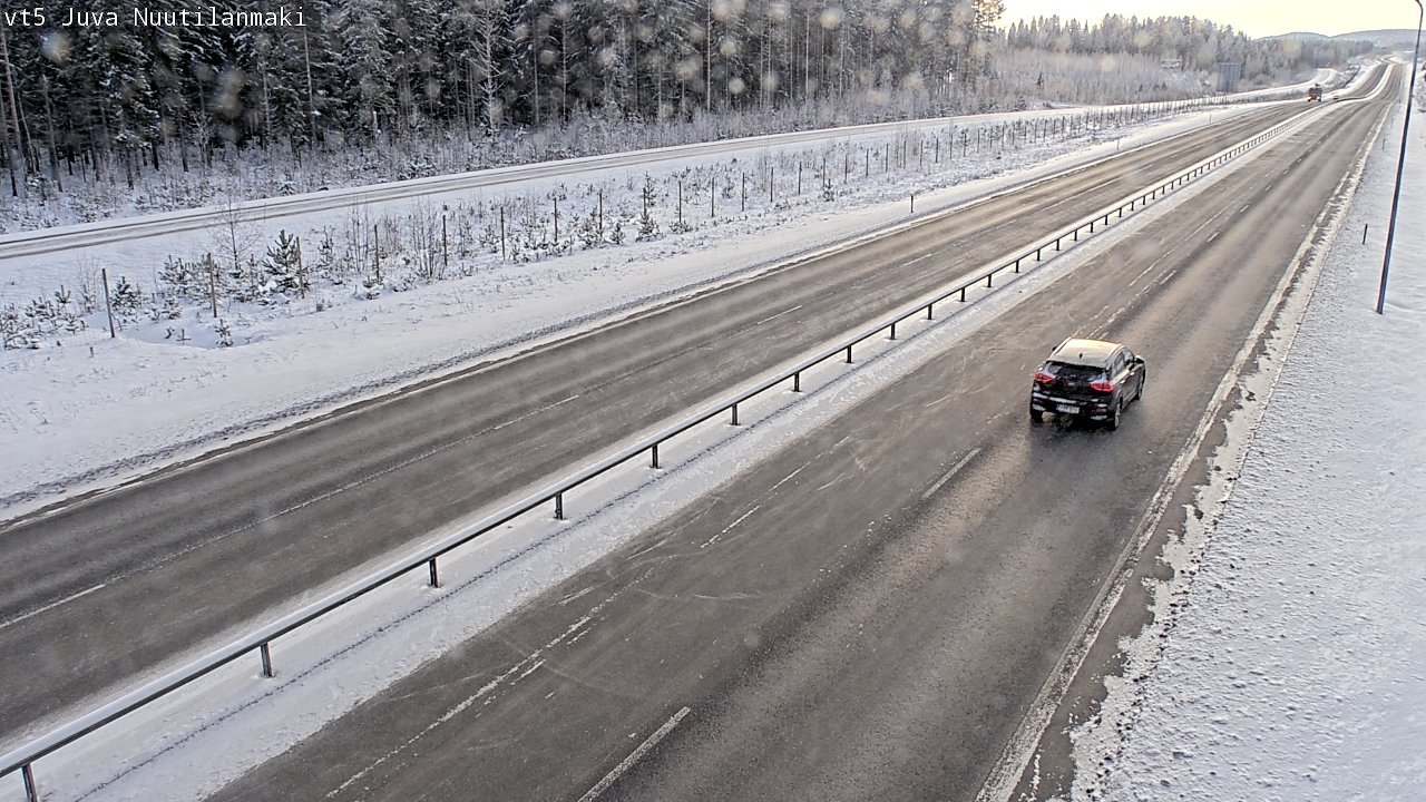 Weather Camera Image Road 5 Juva, Nuutilanmäki, Juva, Etelä-Savo