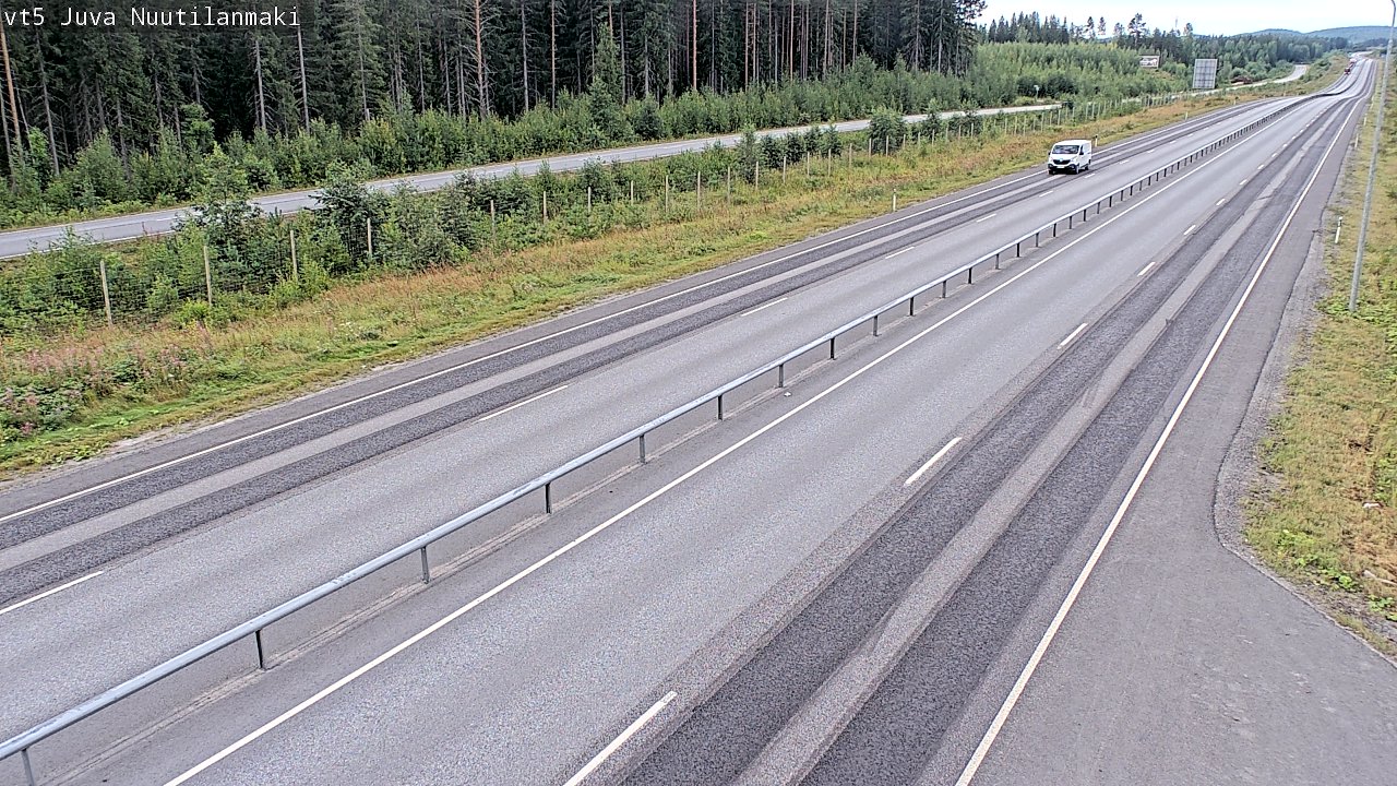 Weather Camera Image Väg 5 Juva, Nuutilanmäki, Juva, Etelä-Savo