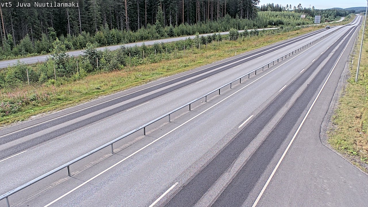 Weather Camera Image Väg 5 Juva, Nuutilanmäki, Juva, Etelä-Savo