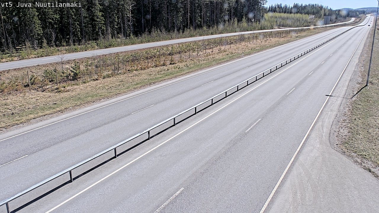 Weather Camera Image Road 5 Juva, Nuutilanmäki, Juva, Etelä-Savo