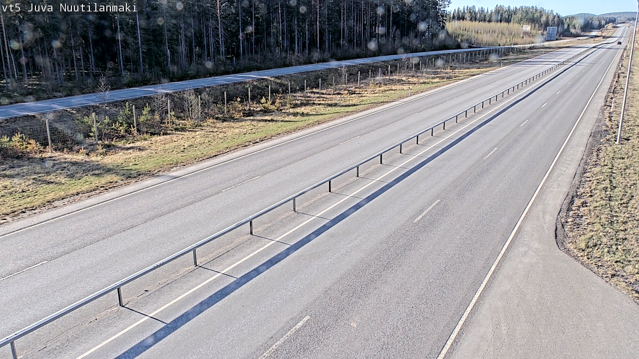 Weather Camera Image Väg 5 Juva, Nuutilanmäki, Juva, Etelä-Savo