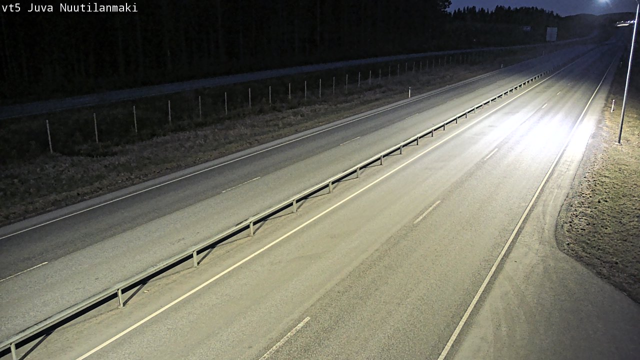 Weather Camera Image Väg 5 Juva, Nuutilanmäki, Juva, Etelä-Savo