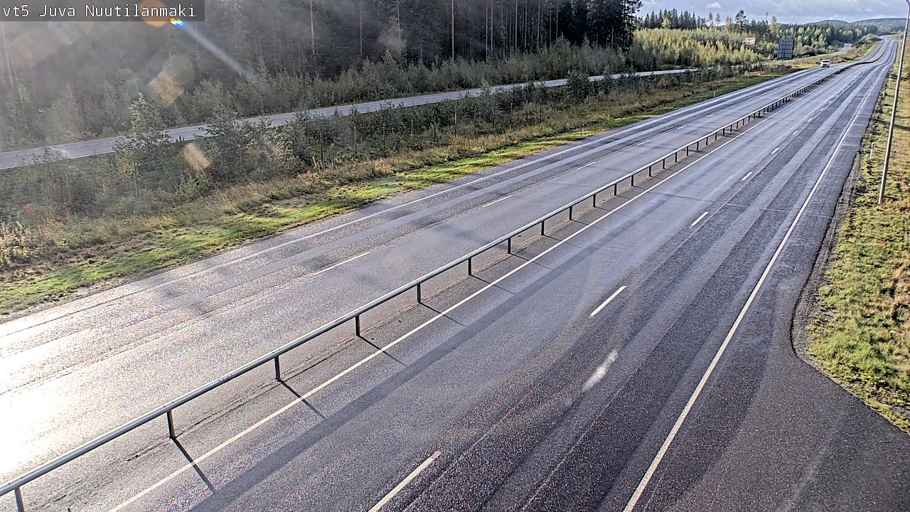 Weather Camera Image Road 5 Juva, Nuutilanmäki, Juva, Etelä-Savo