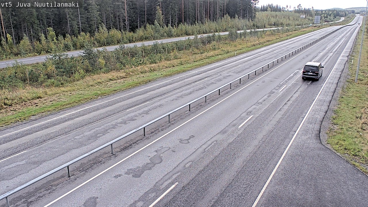 Weather Camera Image Road 5 Juva, Nuutilanmäki, Juva, Etelä-Savo