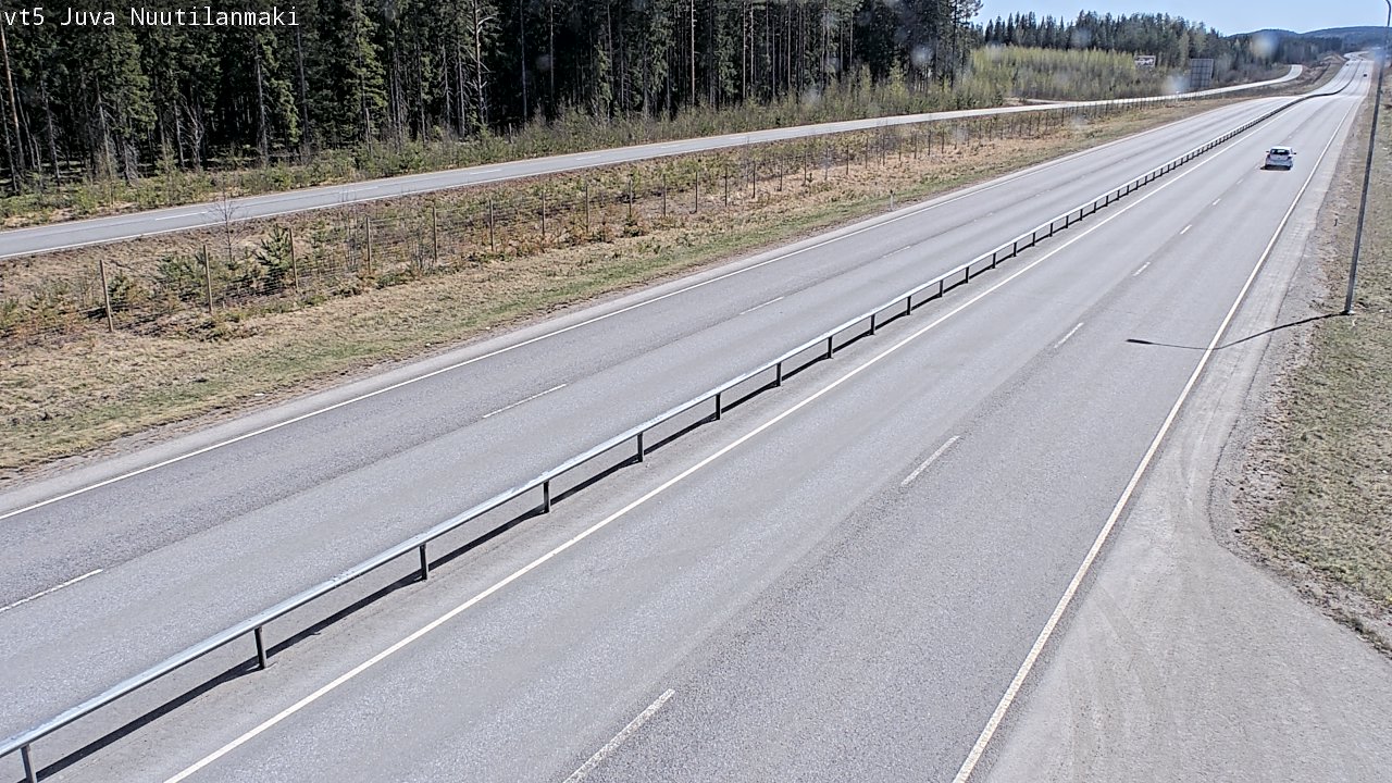 Weather Camera Image Road 5 Juva, Nuutilanmäki, Juva, Etelä-Savo