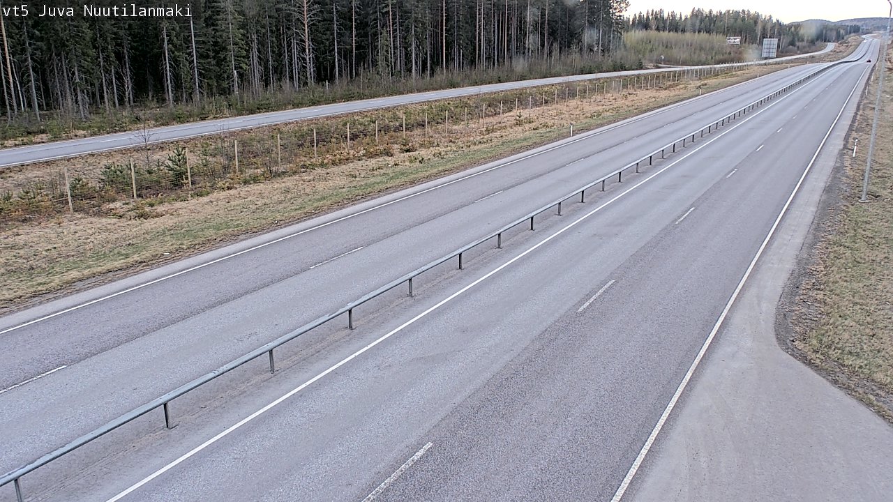Weather Camera Image Väg 5 Juva, Nuutilanmäki, Juva, Etelä-Savo