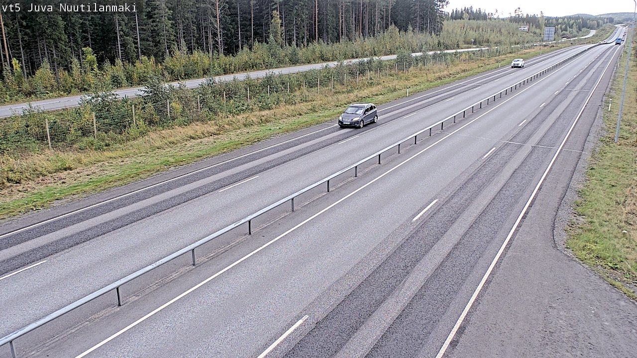 Weather Camera Image Road 5 Juva, Nuutilanmäki, Juva, Etelä-Savo