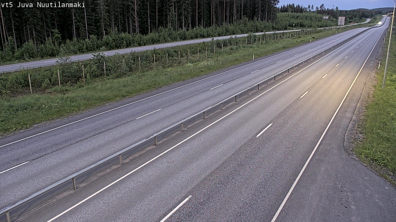 Weather Camera Image Väg 5 Juva, Nuutilanmäki, Juva, Etelä-Savo