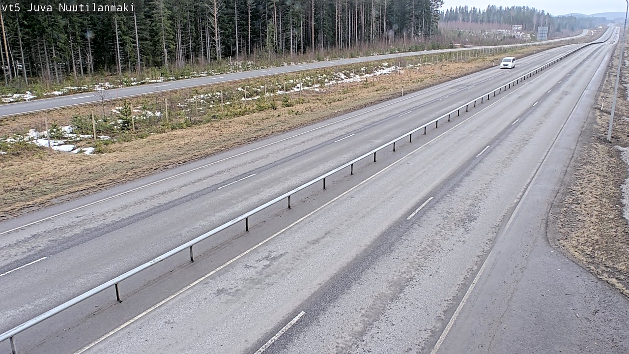 Weather Camera Image Väg 5 Juva, Nuutilanmäki, Juva, Etelä-Savo