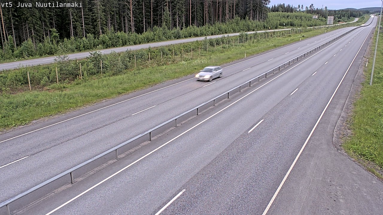 Weather Camera Image Väg 5 Juva, Nuutilanmäki, Juva, Etelä-Savo