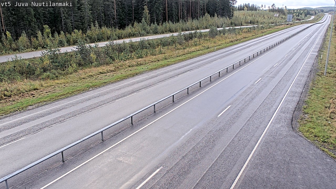 Weather Camera Image Road 5 Juva, Nuutilanmäki, Juva, Etelä-Savo