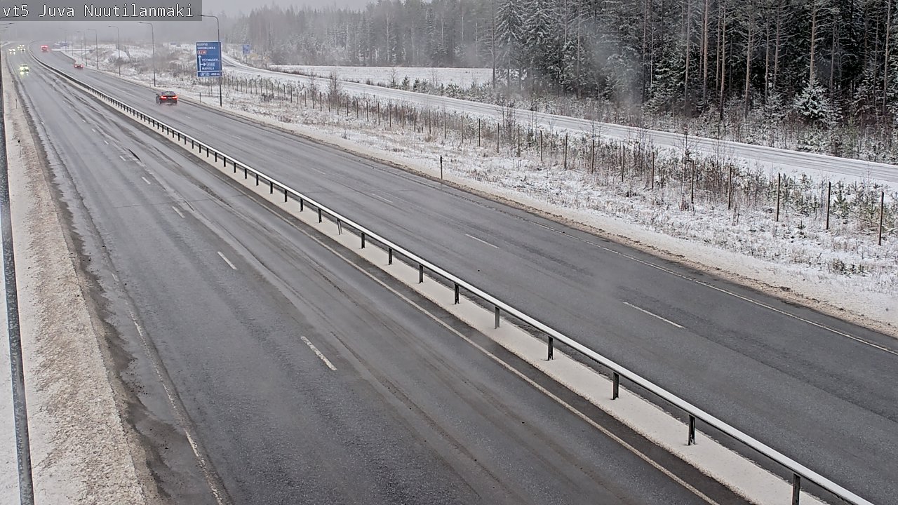 Weather Camera Image Väg 5 Juva, Nuutilanmäki, Juva, Etelä-Savo