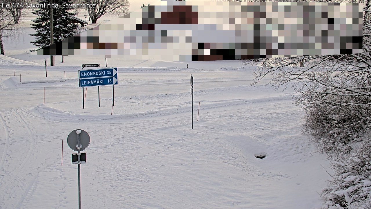 Weather Camera Image Road 474 Savonlinna Savonranta, Savonlinna, Etelä-Savo