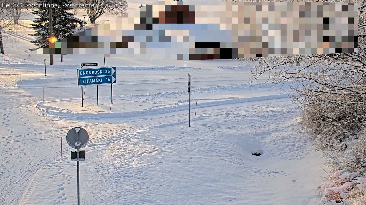 Weather Camera Image Väg 474 Nyslott Savonranta, Savonlinna, Etelä-Savo