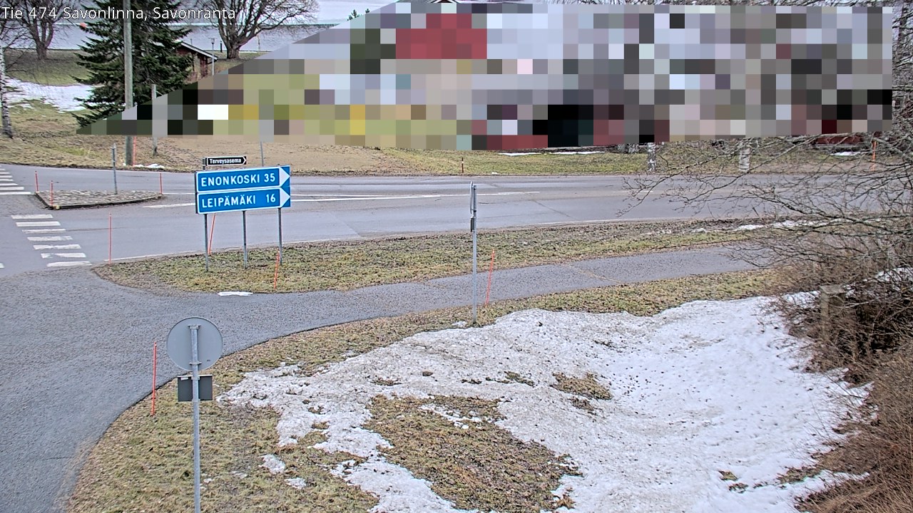 Weather Camera Image Väg 474 Nyslott Savonranta, Savonlinna, Etelä-Savo