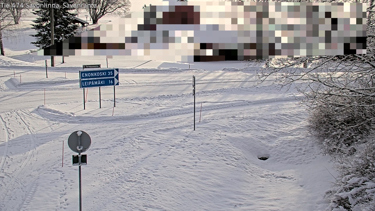 Weather Camera Image Road 474 Savonlinna Savonranta, Savonlinna, Etelä-Savo