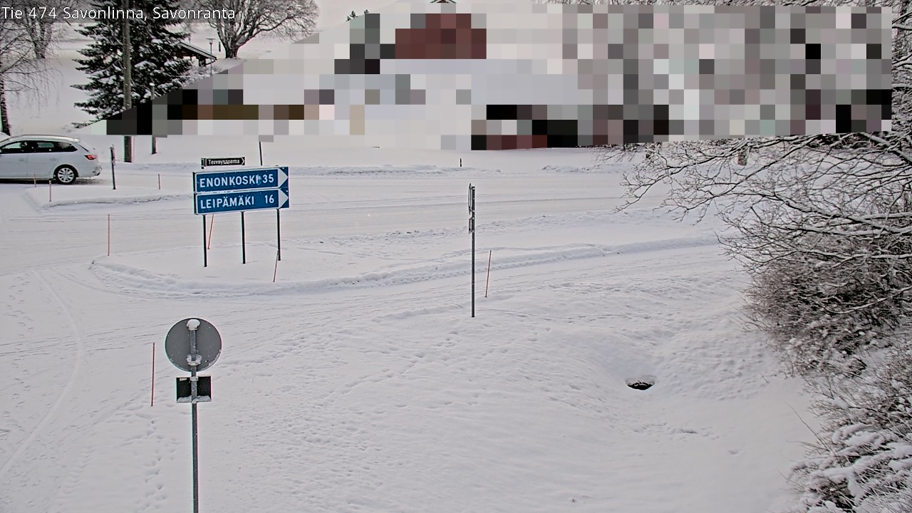 Weather Camera Image Väg 474 Nyslott Savonranta, Savonlinna, Etelä-Savo