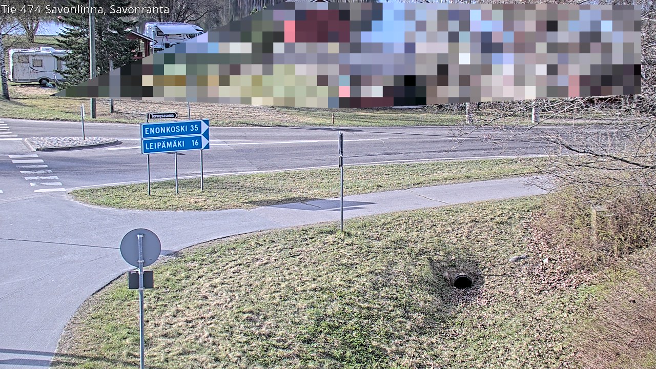 Weather Camera Image Väg 474 Nyslott Savonranta, Savonlinna, Etelä-Savo