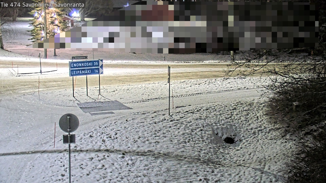 Weather Camera Image Väg 474 Nyslott Savonranta, Savonlinna, Etelä-Savo