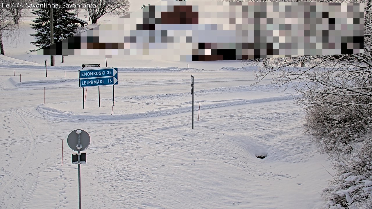Weather Camera Image Road 474 Savonlinna Savonranta, Savonlinna, Etelä-Savo