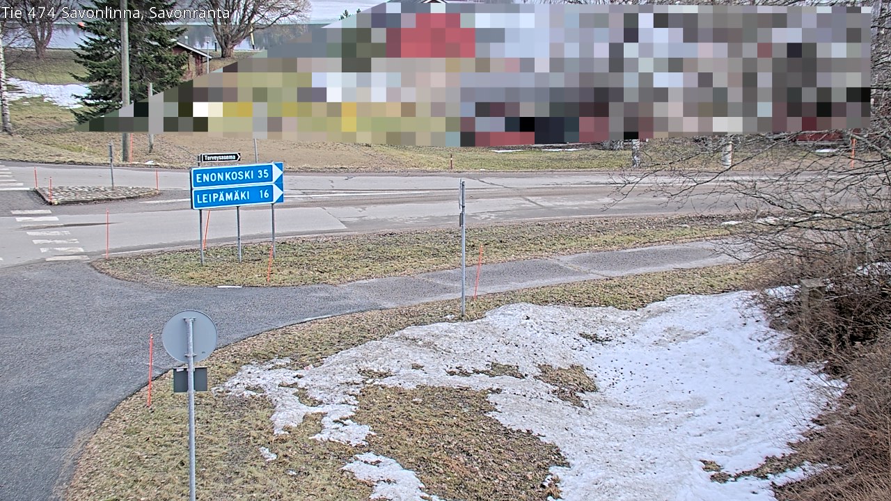 Weather Camera Image Väg 474 Nyslott Savonranta, Savonlinna, Etelä-Savo