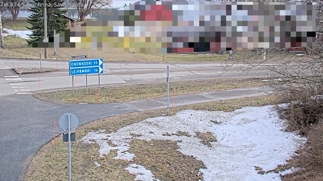 Weather Camera Image Väg 474 Nyslott Savonranta, Savonlinna, Etelä-Savo