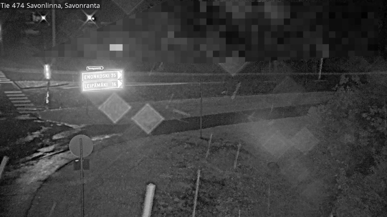 Weather Camera Image Väg 474 Nyslott Savonranta, Savonlinna, Etelä-Savo