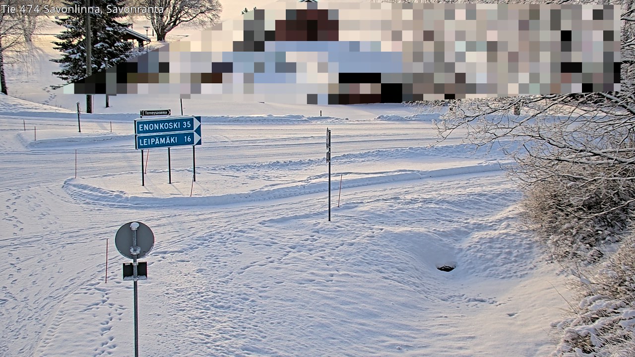 Weather Camera Image Väg 474 Nyslott Savonranta, Savonlinna, Etelä-Savo