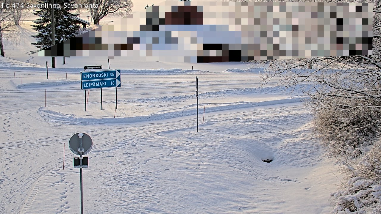 Weather Camera Image Väg 474 Nyslott Savonranta, Savonlinna, Etelä-Savo