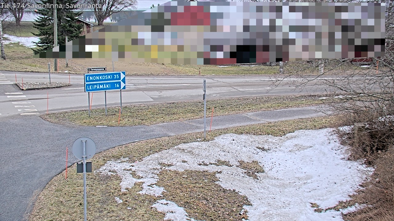 Weather Camera Image Väg 474 Nyslott Savonranta, Savonlinna, Etelä-Savo