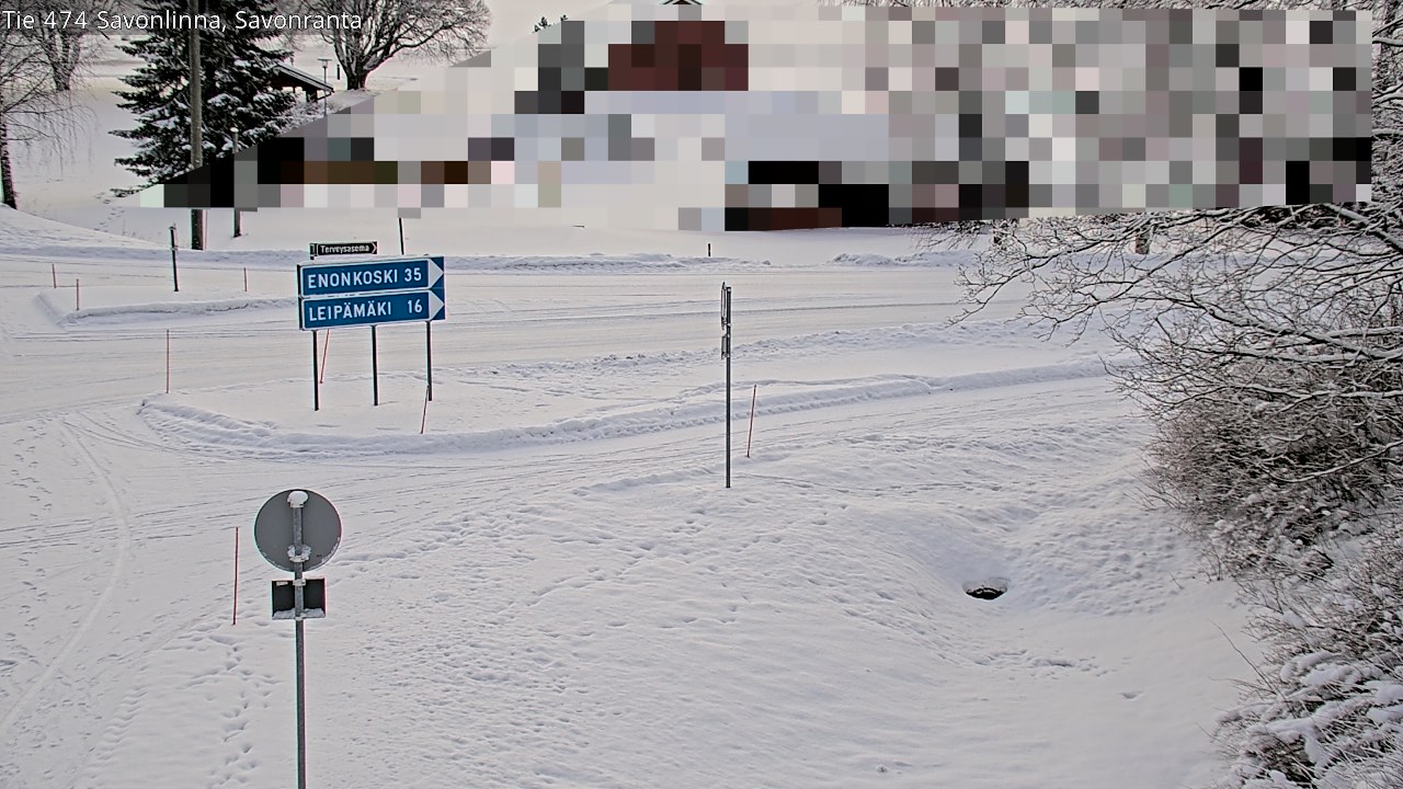 Weather Camera Image Väg 474 Nyslott Savonranta, Savonlinna, Etelä-Savo