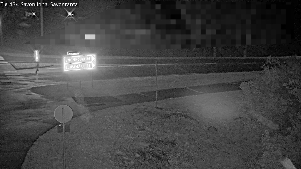 Weather Camera Image Väg 474 Nyslott Savonranta, Savonlinna, Etelä-Savo