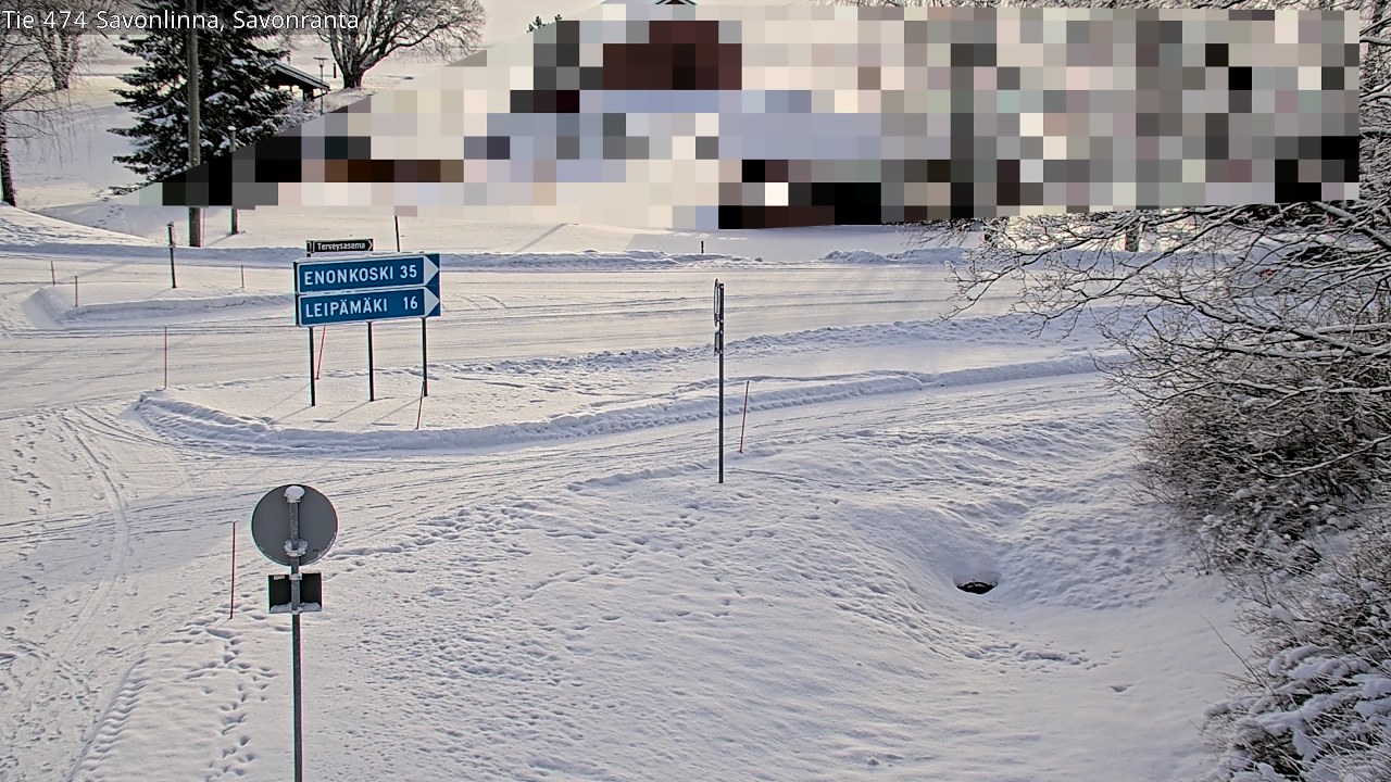 Weather Camera Image Road 474 Savonlinna Savonranta, Savonlinna, Etelä-Savo