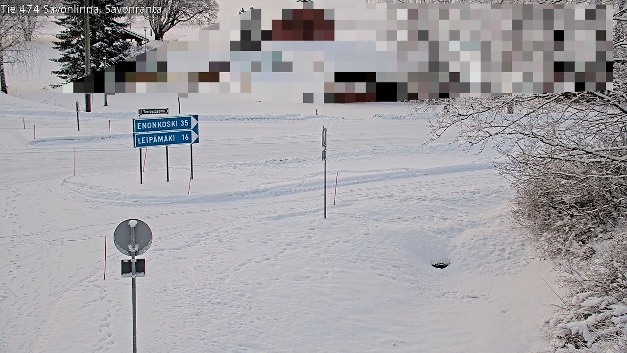 Weather Camera Image Väg 474 Nyslott Savonranta, Savonlinna, Etelä-Savo