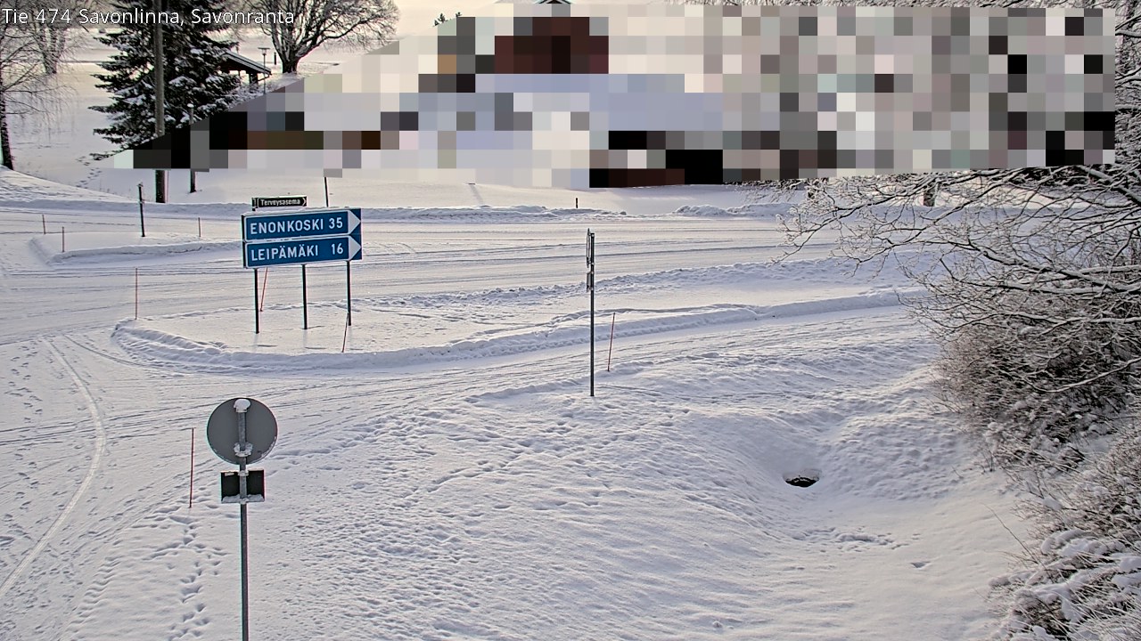 Weather Camera Image Väg 474 Nyslott Savonranta, Savonlinna, Etelä-Savo