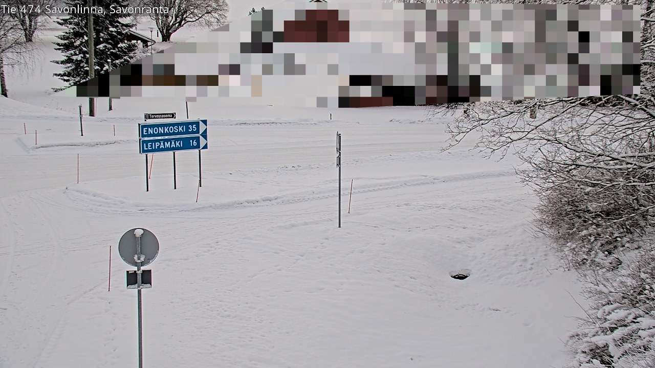 Weather Camera Image Road 474 Savonlinna Savonranta, Savonlinna, Etelä-Savo
