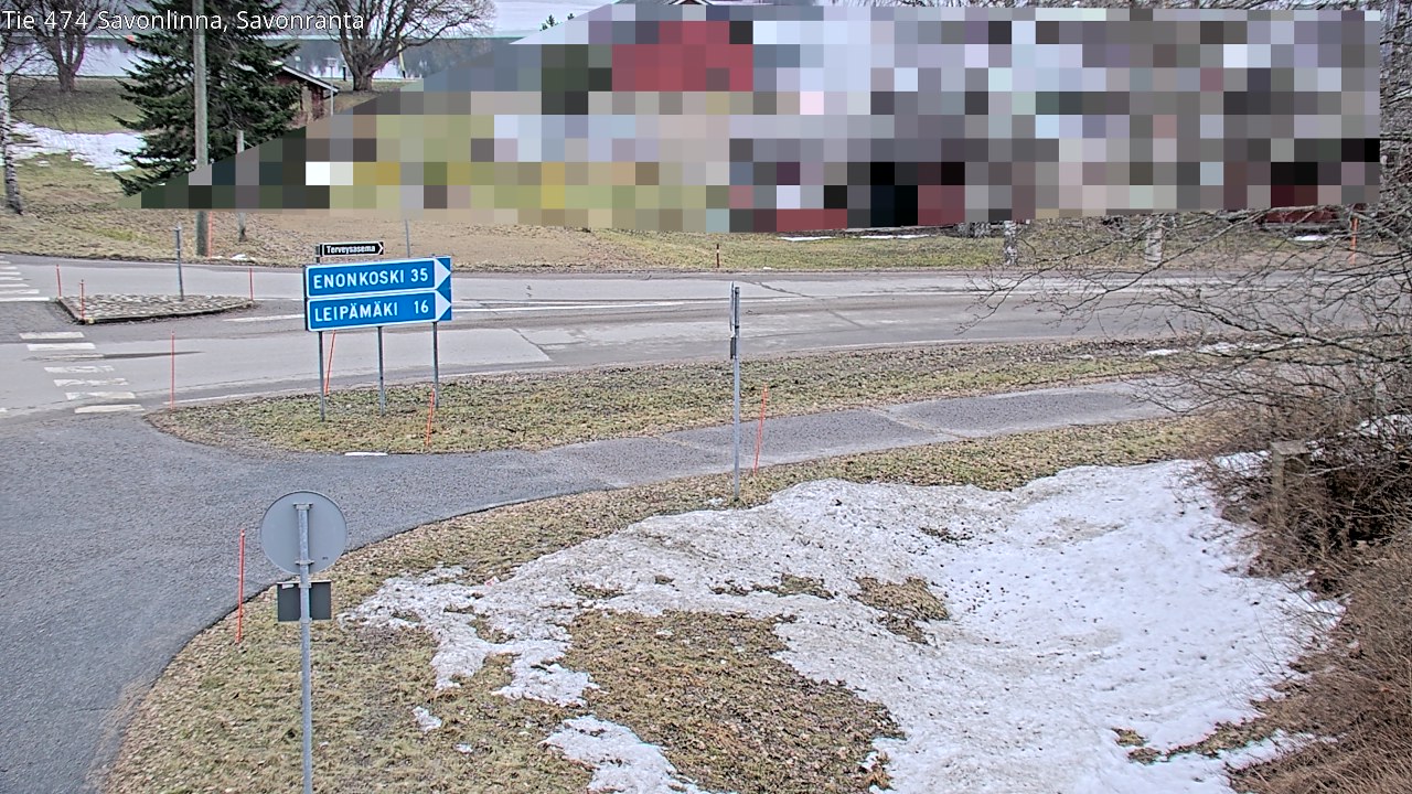 Weather Camera Image Väg 474 Nyslott Savonranta, Savonlinna, Etelä-Savo